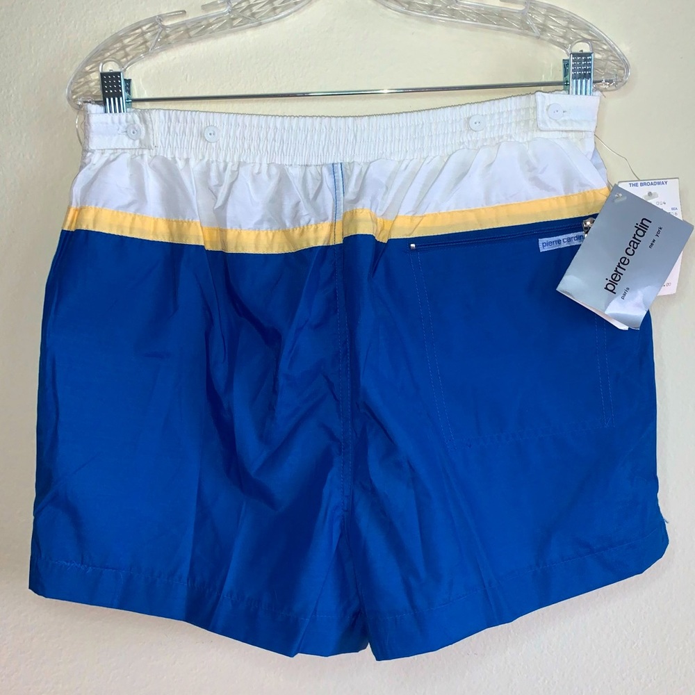RARE NWT Vintage Pierre Cardin Swim Trunks - Sz. M - Picture 2 of 9